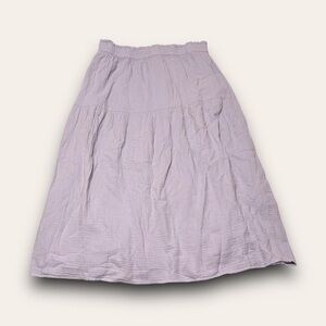 Light Purple Long Flowy Skirt Size Large Boho Cottagecore